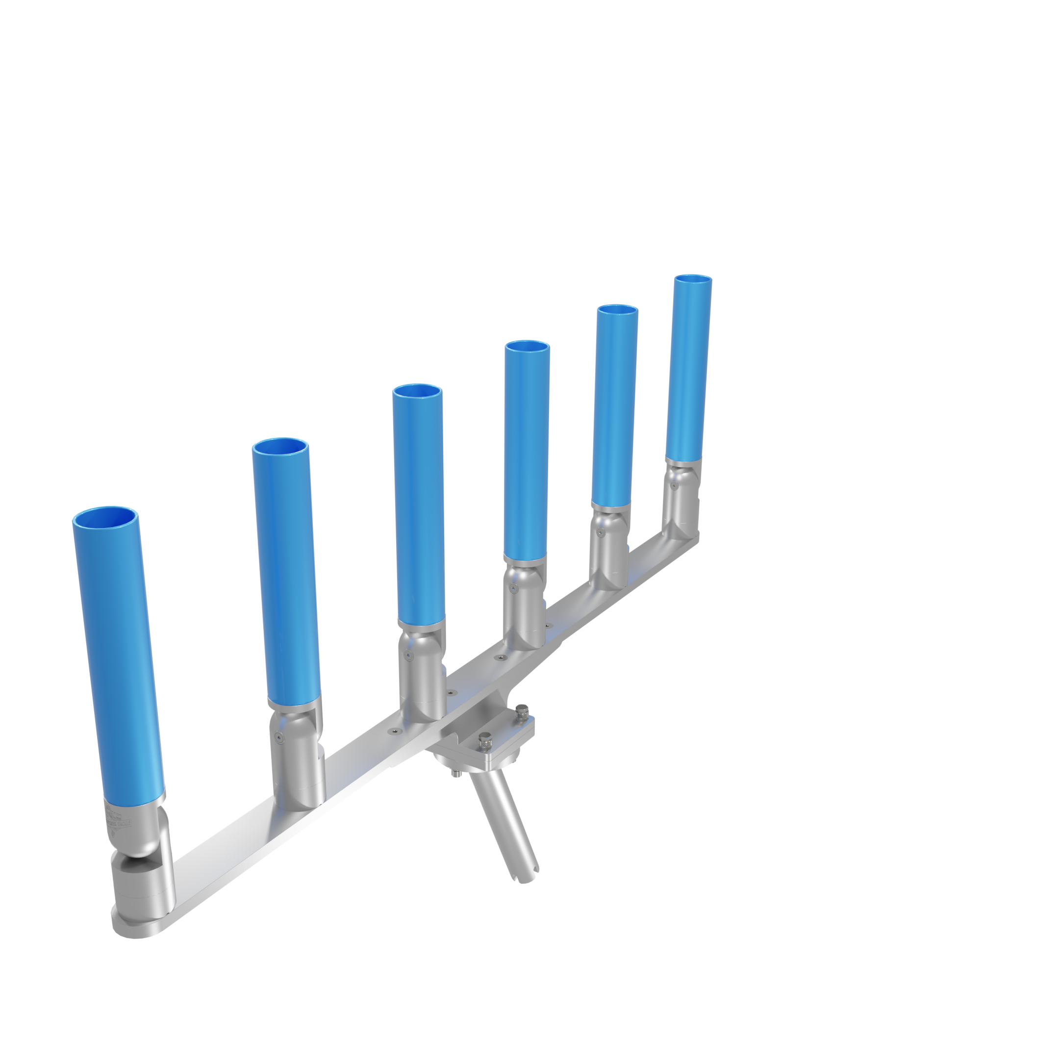 BIG SIX HORIZONTAL TREE ROD HOLDER WITH MOUNT