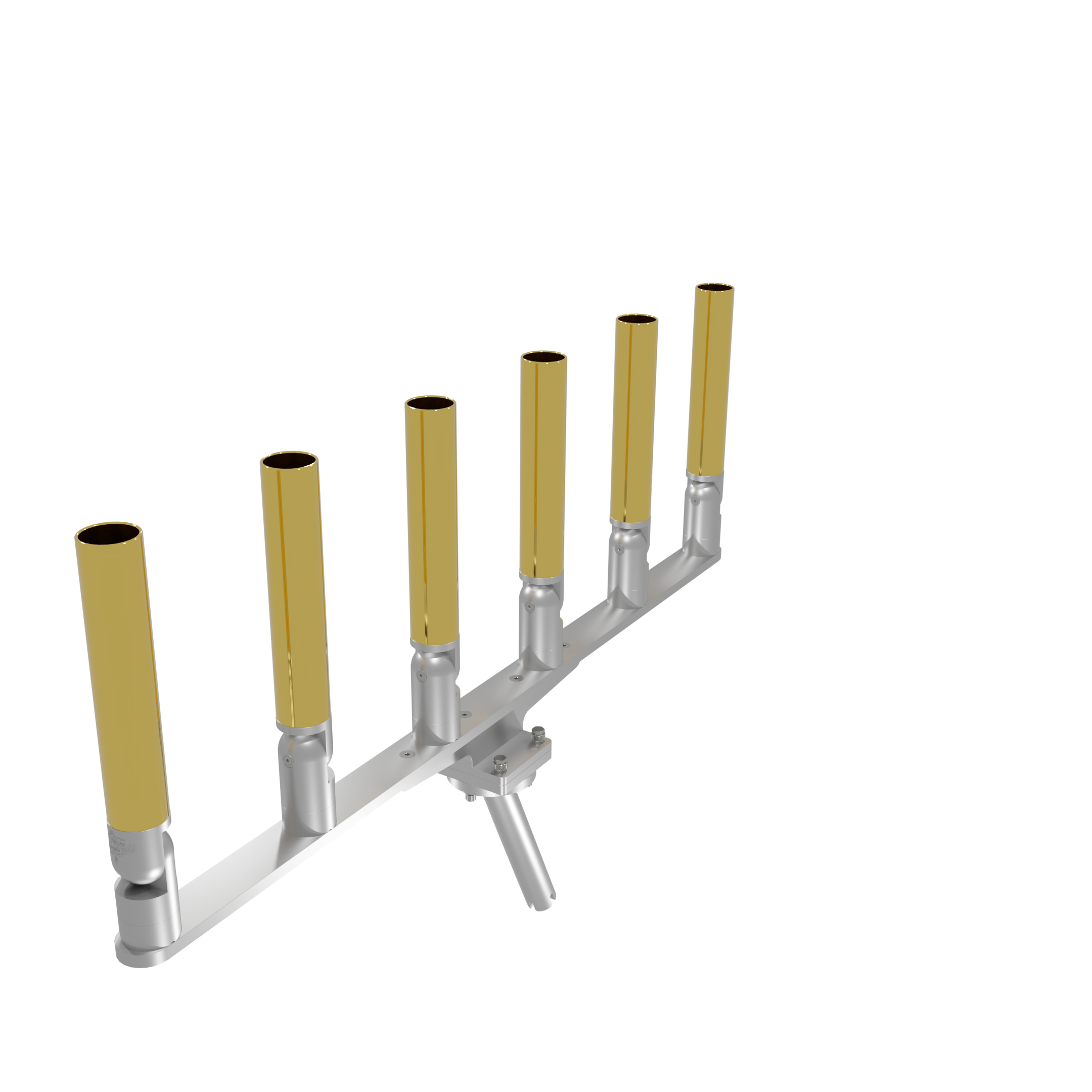 BIG SIX HORIZONTAL TREE ROD HOLDER WITH MOUNT