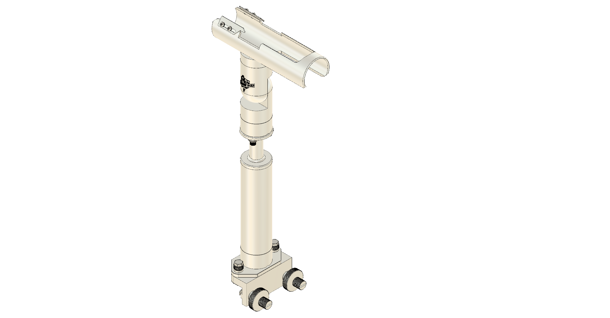 CRADLE WITH INTEGRATED GUNWALE MOUNT