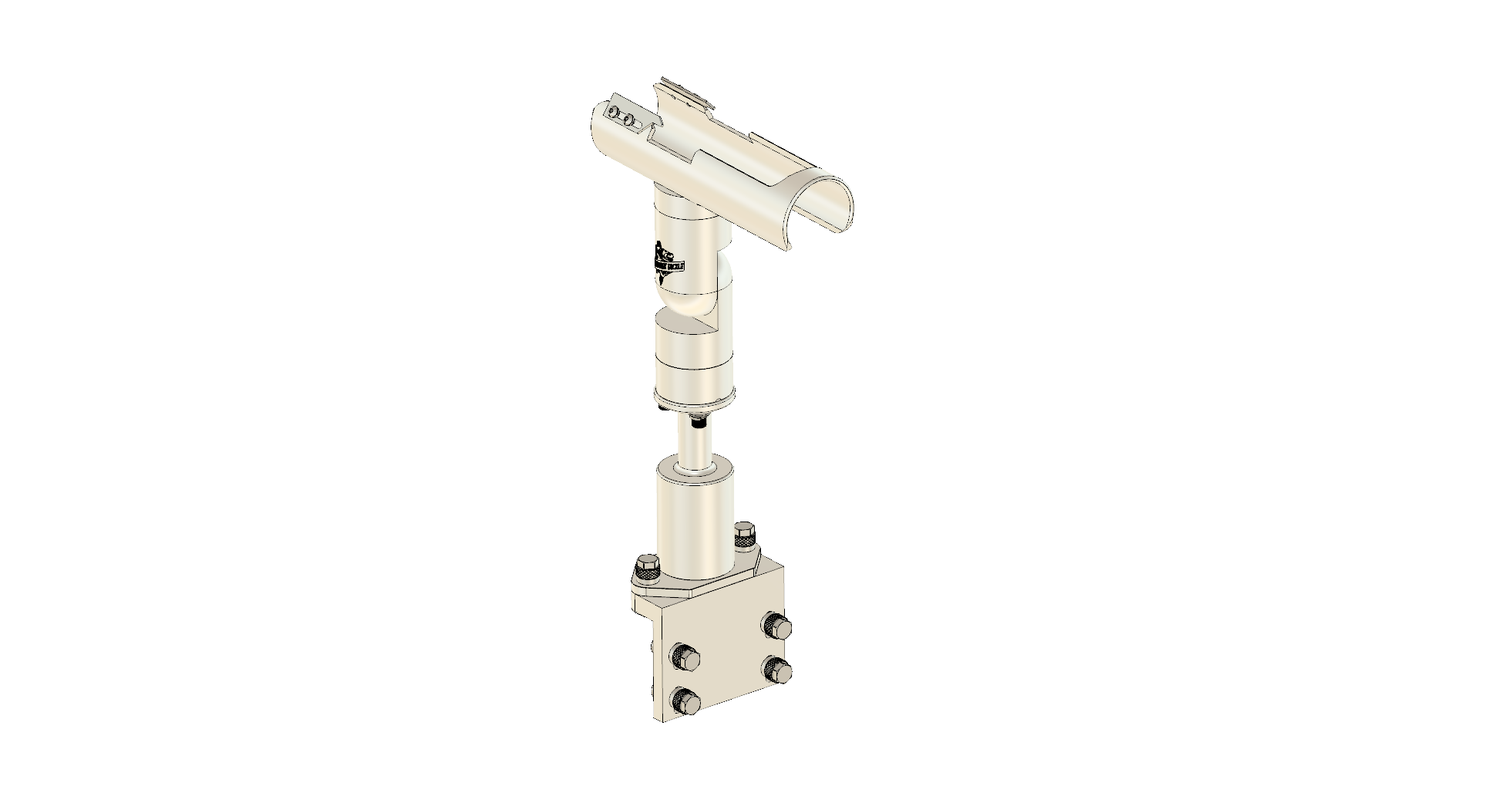 CRADLE WITH INTEGRATED GUNWALE MOUNT