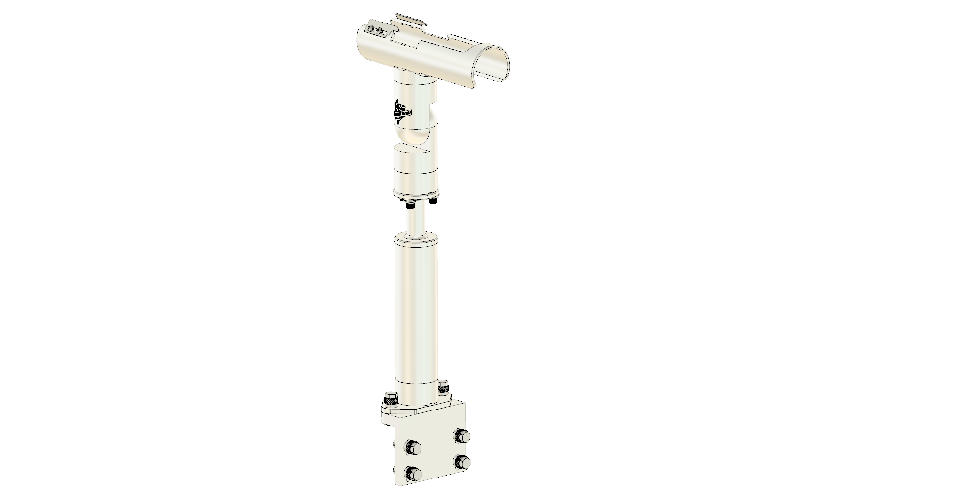CRADLE WITH INTEGRATED GUNWALE MOUNT