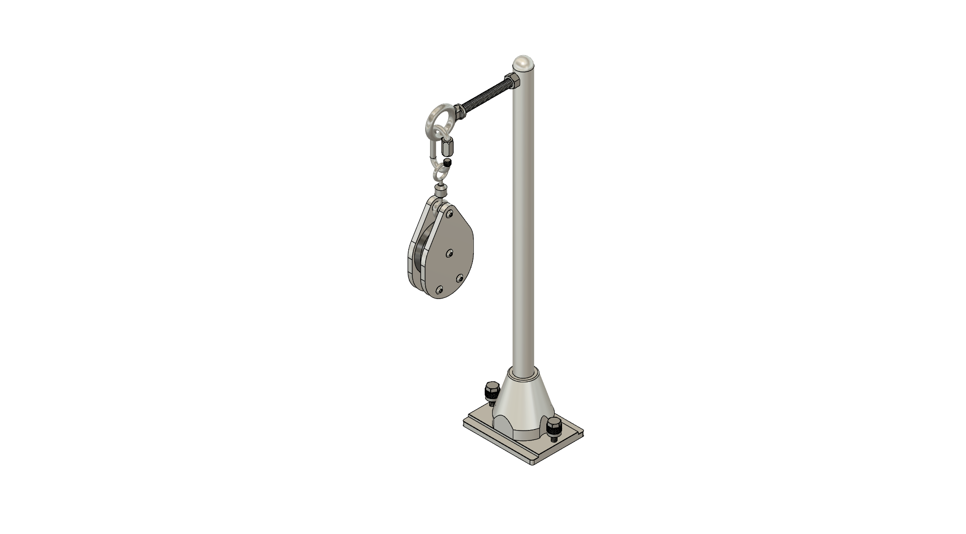 18" RISER PULLEY WITH MOUNT