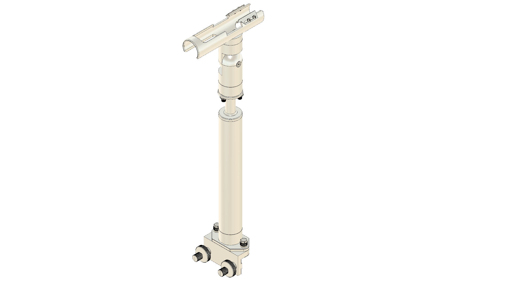 CRADLE WITH INTEGRATED GUNWALE MOUNT