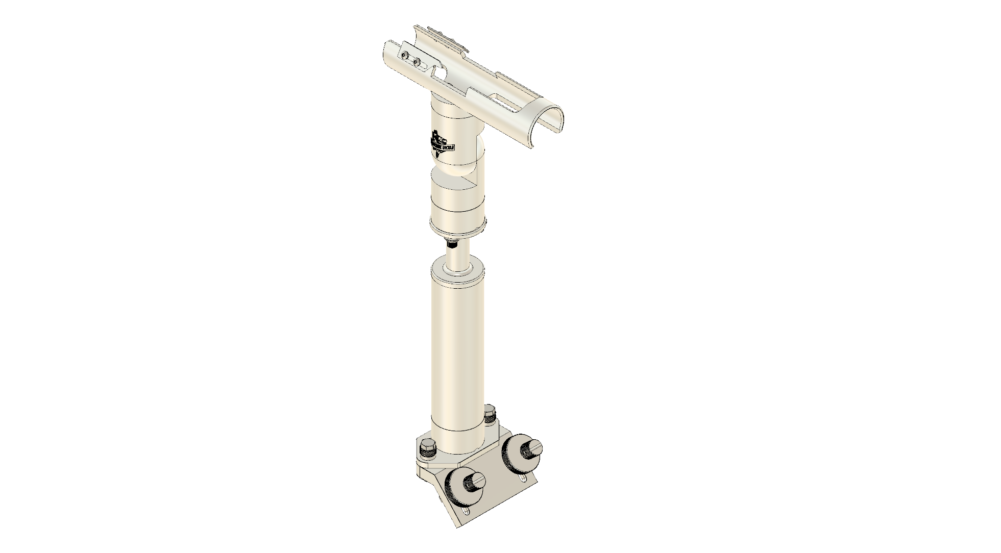 CRADLE WITH INTEGRATED GUNWALE MOUNT