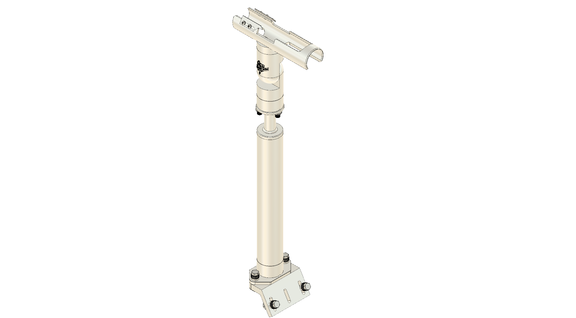 CRADLE WITH INTEGRATED GUNWALE MOUNT