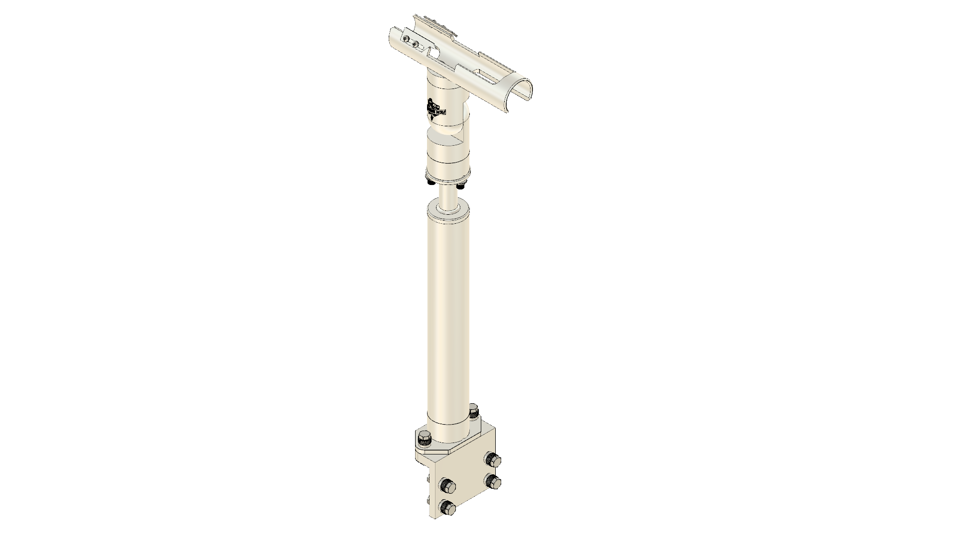 CRADLE WITH INTEGRATED GUNWALE MOUNT