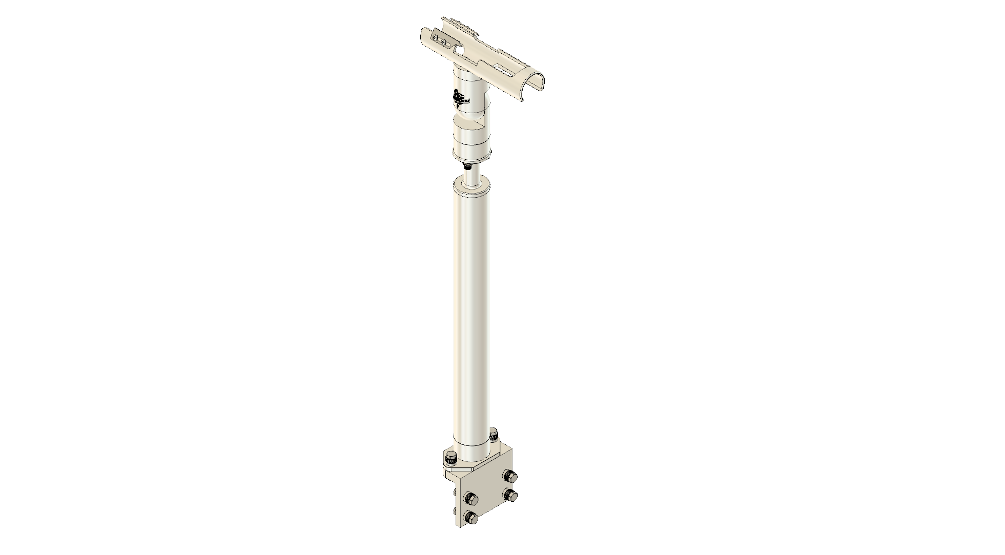 CRADLE WITH INTEGRATED GUNWALE MOUNT