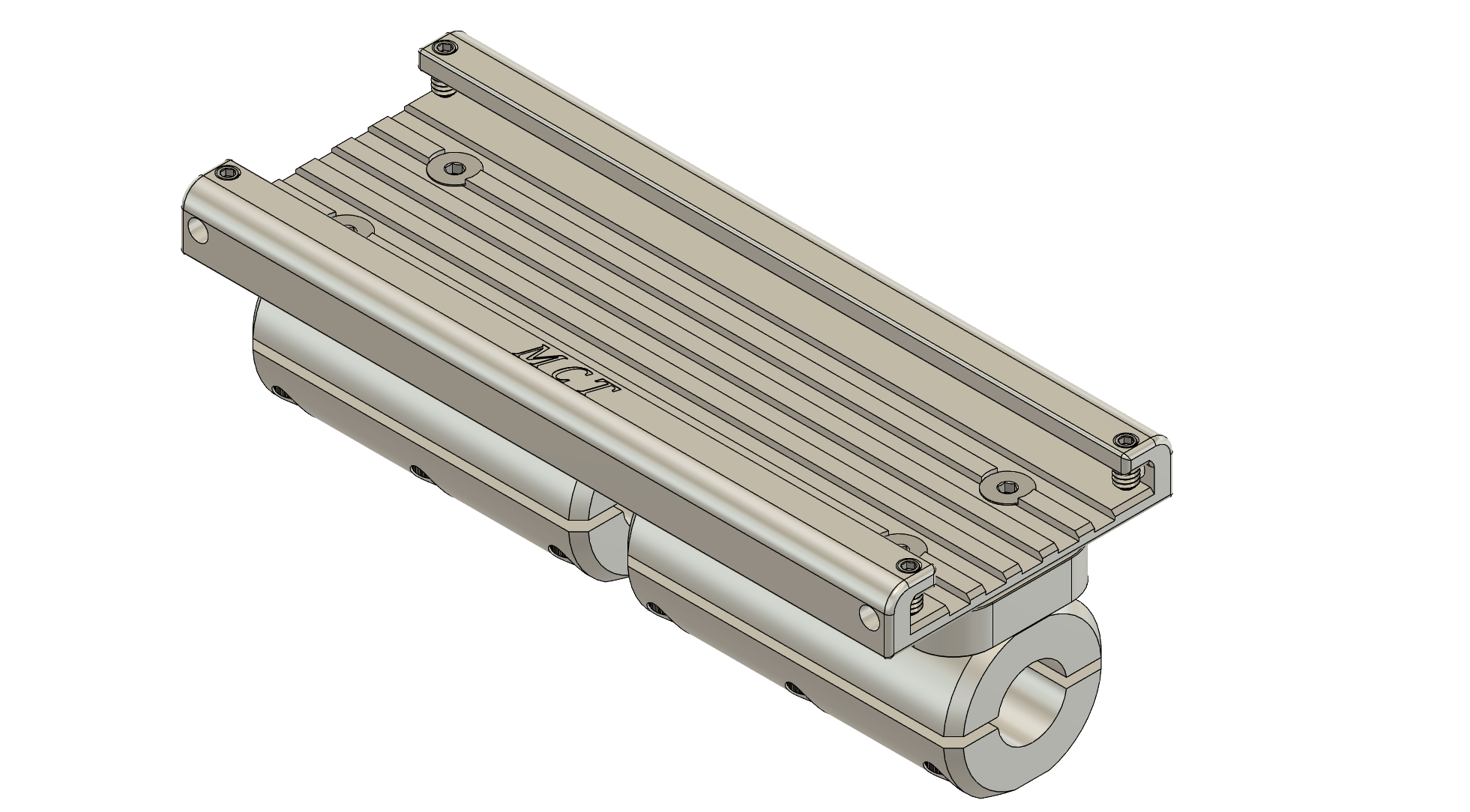 TRACK WITH CLAMSHELL RAIL MOUNT