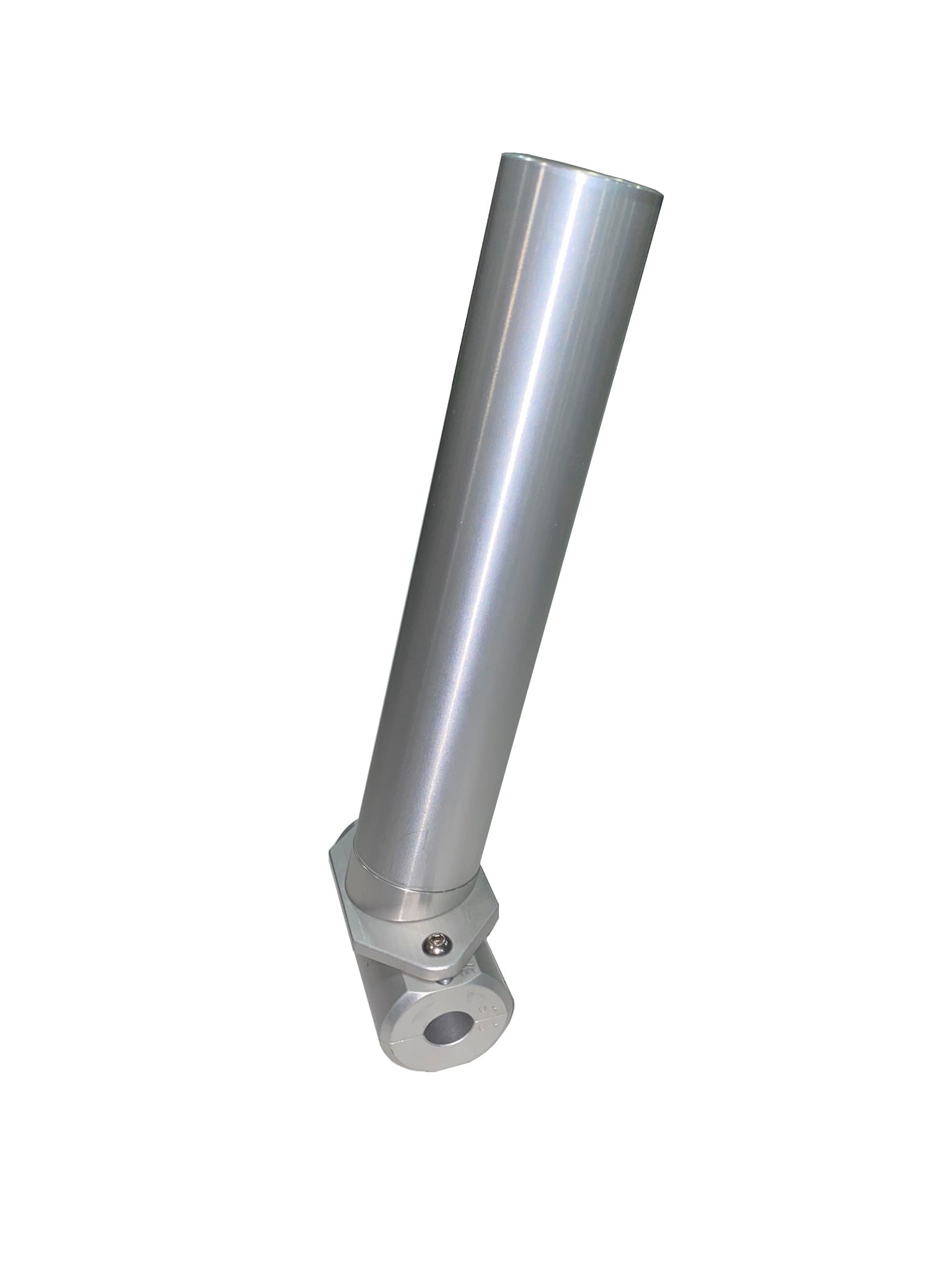 ANGLED 15 DEGREE FIXED SINGLE ROD HOLDER CLAMSHELL MOUNT