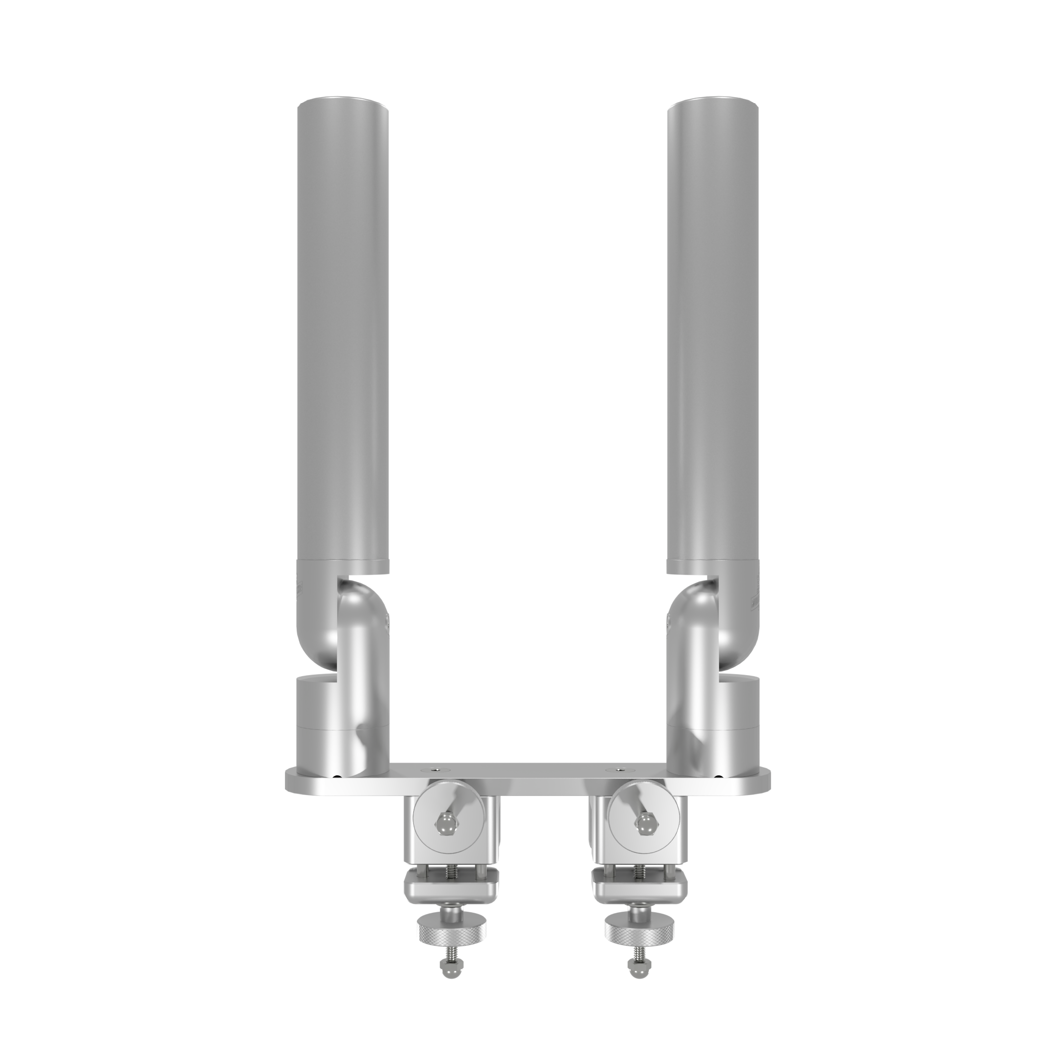 Dual Tube Rod Holder Tree with Pontoon Mount (Horizontal)