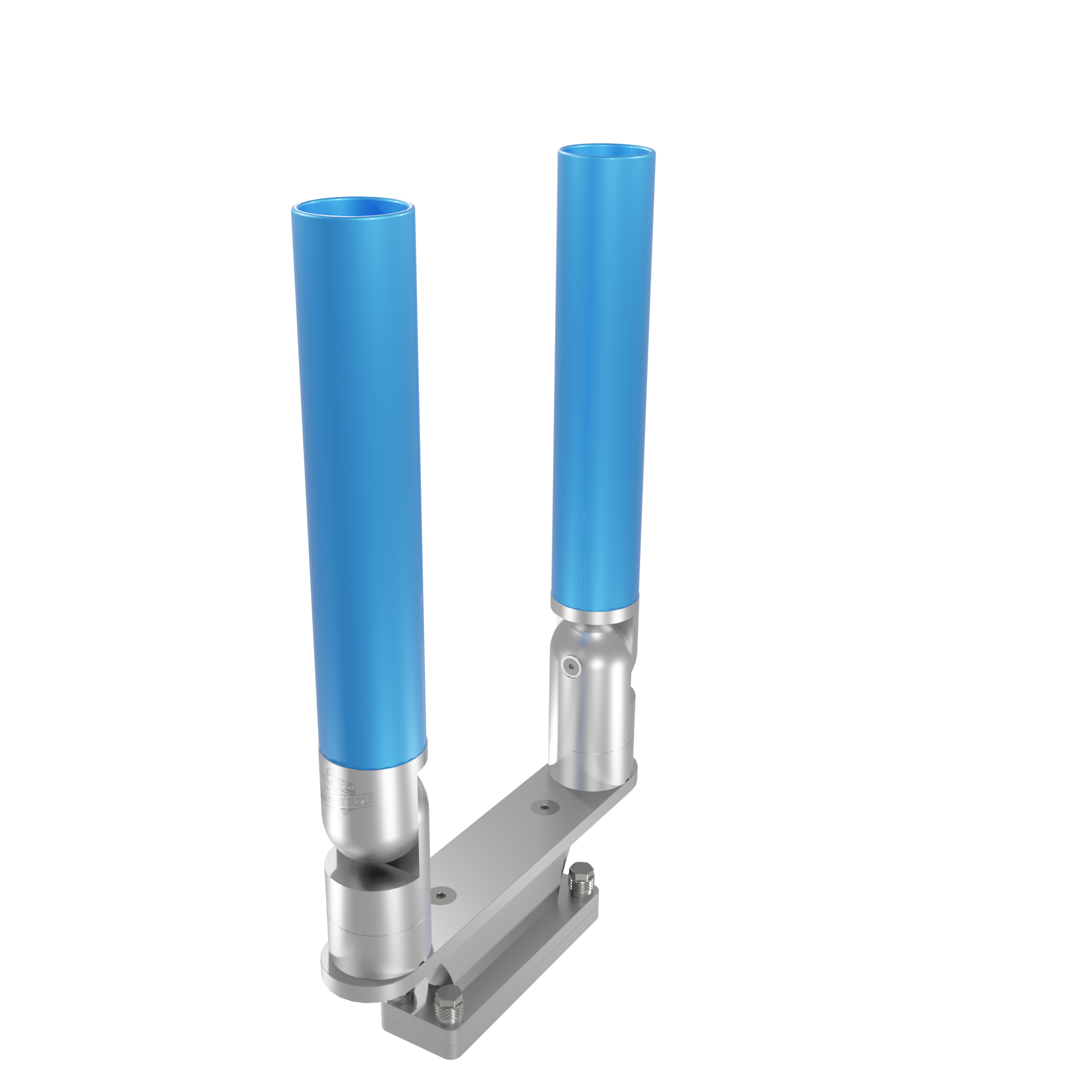 gunwale fishing rod holder Dual Horizontal Tree Rod Holder with Skinny Gunwale Mount – Durable & Low-Profile