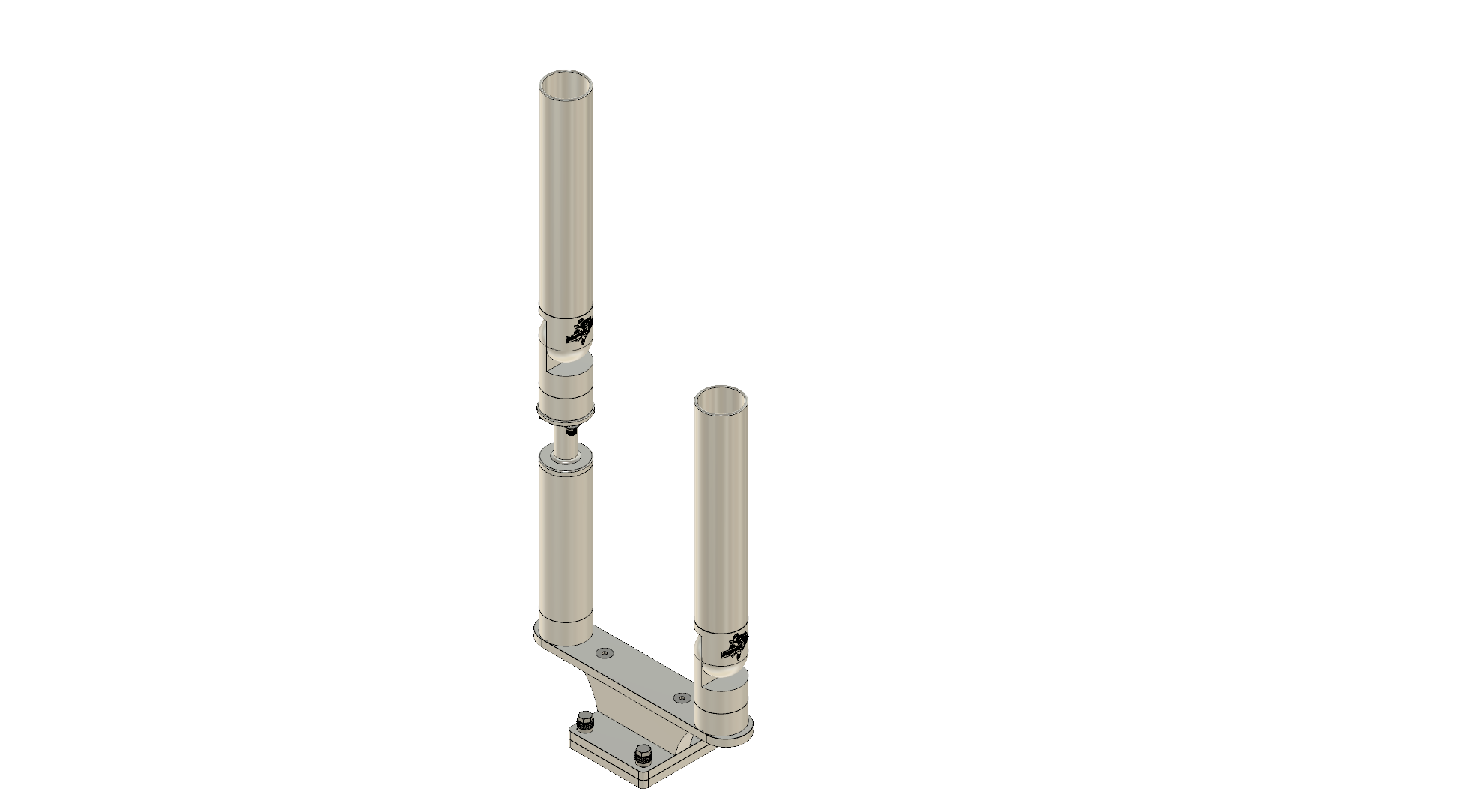 DUAL HORIZONTAL TREE ROD HOLDER WITH MOUNT