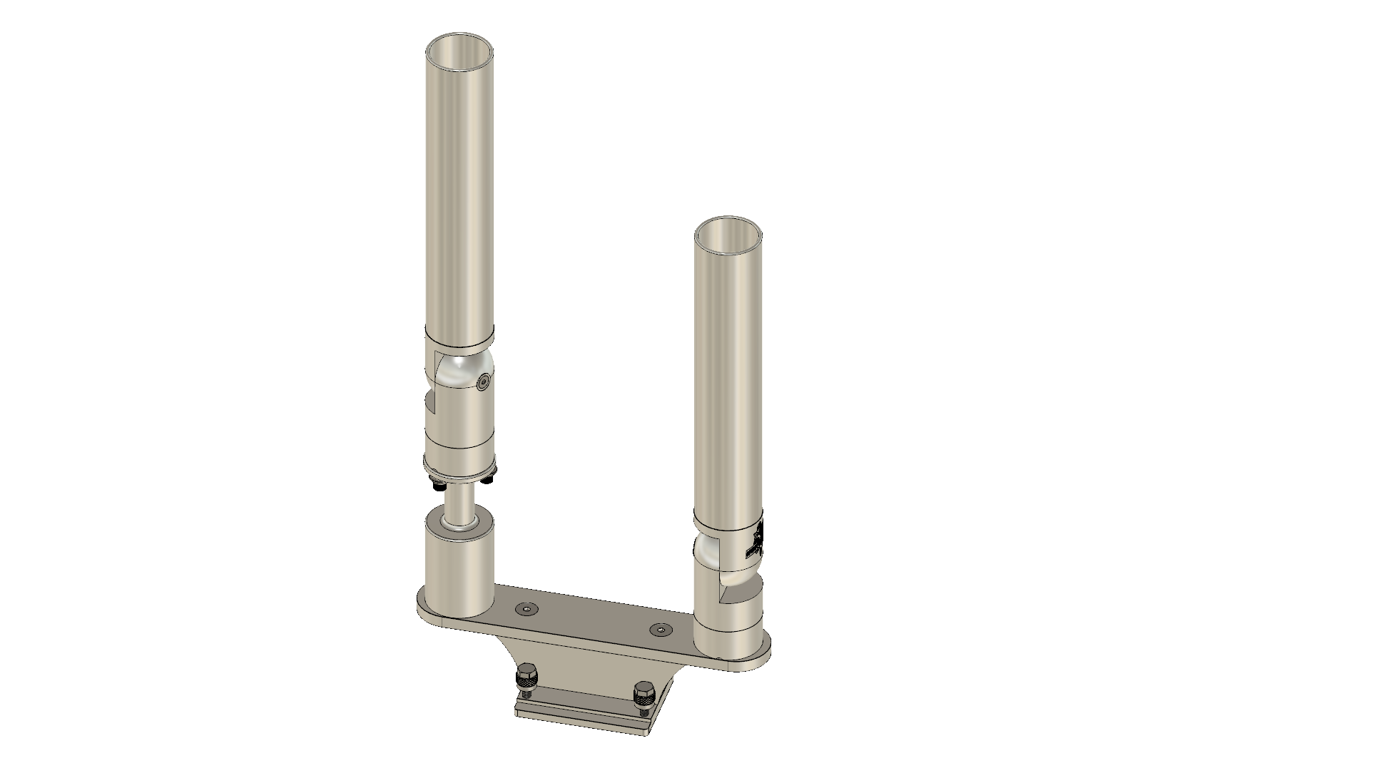 DUAL HORIZONTAL TREE ROD HOLDER WITH MOUNT