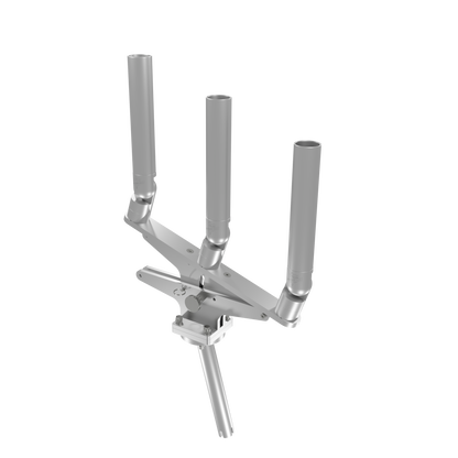TRIPLE ARTICULATING TREE ROD HOLDER WITH GIMBAL