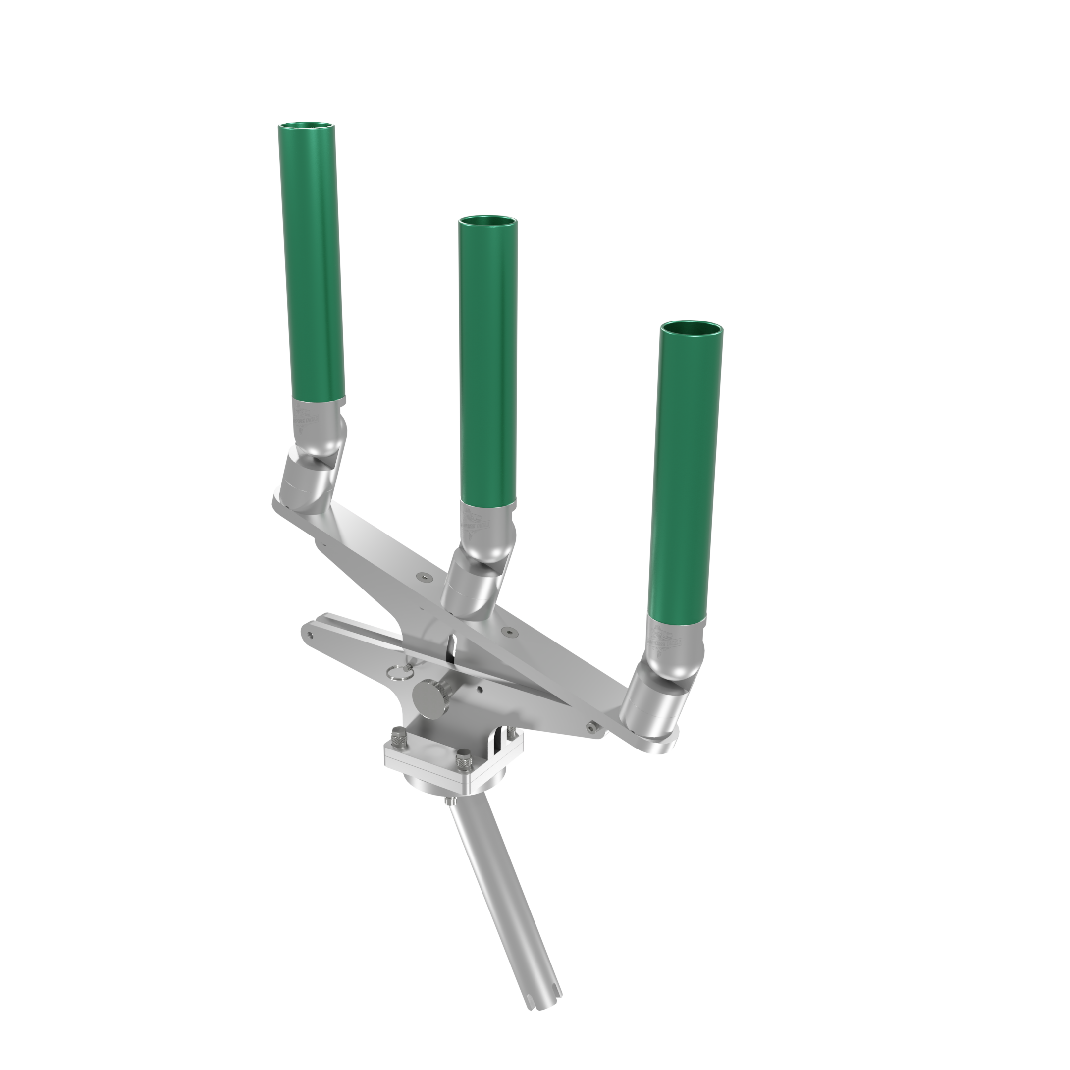 TRIPLE ARTICULATING TREE ROD HOLDER WITH GIMBAL