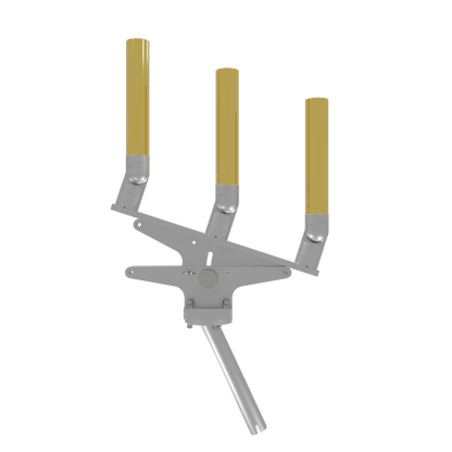 TRIPLE ARTICULATING TREE ROD HOLDER WITH GIMBAL