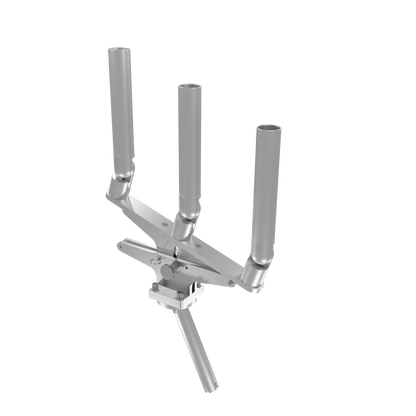 TRIPLE ARTICULATING TREE ROD HOLDER WITH GIMBAL