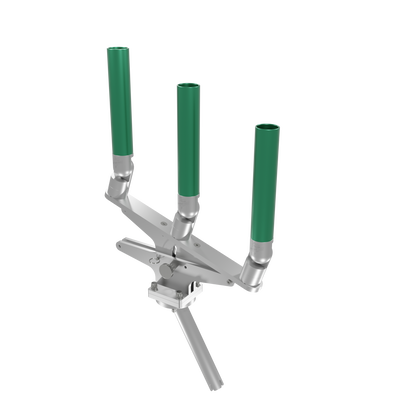 TRIPLE ARTICULATING TREE ROD HOLDER WITH GIMBAL