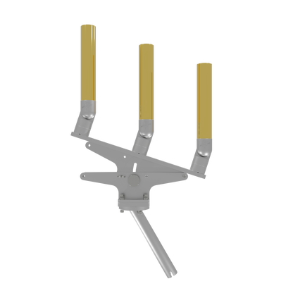 TRIPLE ARTICULATING TREE ROD HOLDER WITH GIMBAL