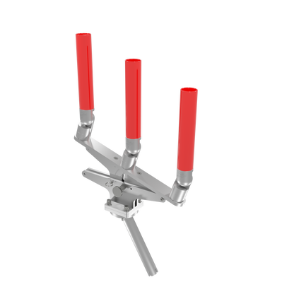 TRIPLE ARTICULATING TREE ROD HOLDER WITH GIMBAL