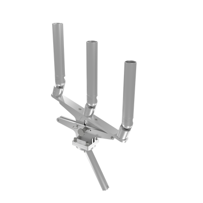 TRIPLE ARTICULATING TREE ROD HOLDER WITH GIMBAL