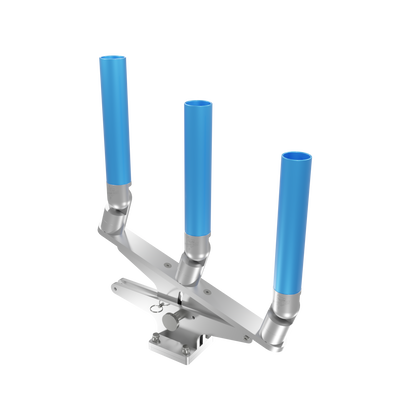 TRIPLE ARTICULATING TREE ROD HOLDER WITH MOUNT