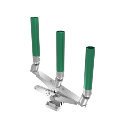 TRIPLE ARTICULATING TREE ROD HOLDER WITH MOUNT
