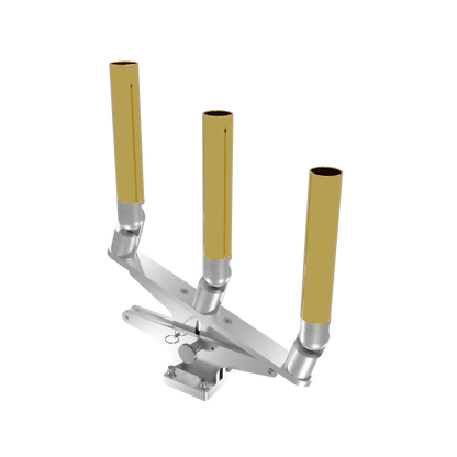 TRIPLE ARTICULATING TREE ROD HOLDER WITH MOUNT