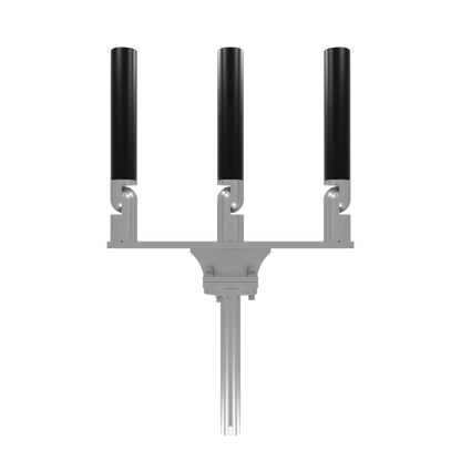 TRIPLE HORIZONTAL TREE ROD HOLDER WITH GIMBAL