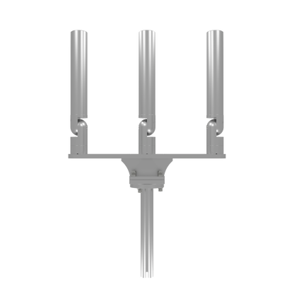TRIPLE HORIZONTAL TREE ROD HOLDER WITH GIMBAL