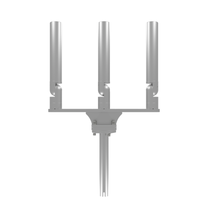 TRIPLE HORIZONTAL TREE ROD HOLDER WITH GIMBAL