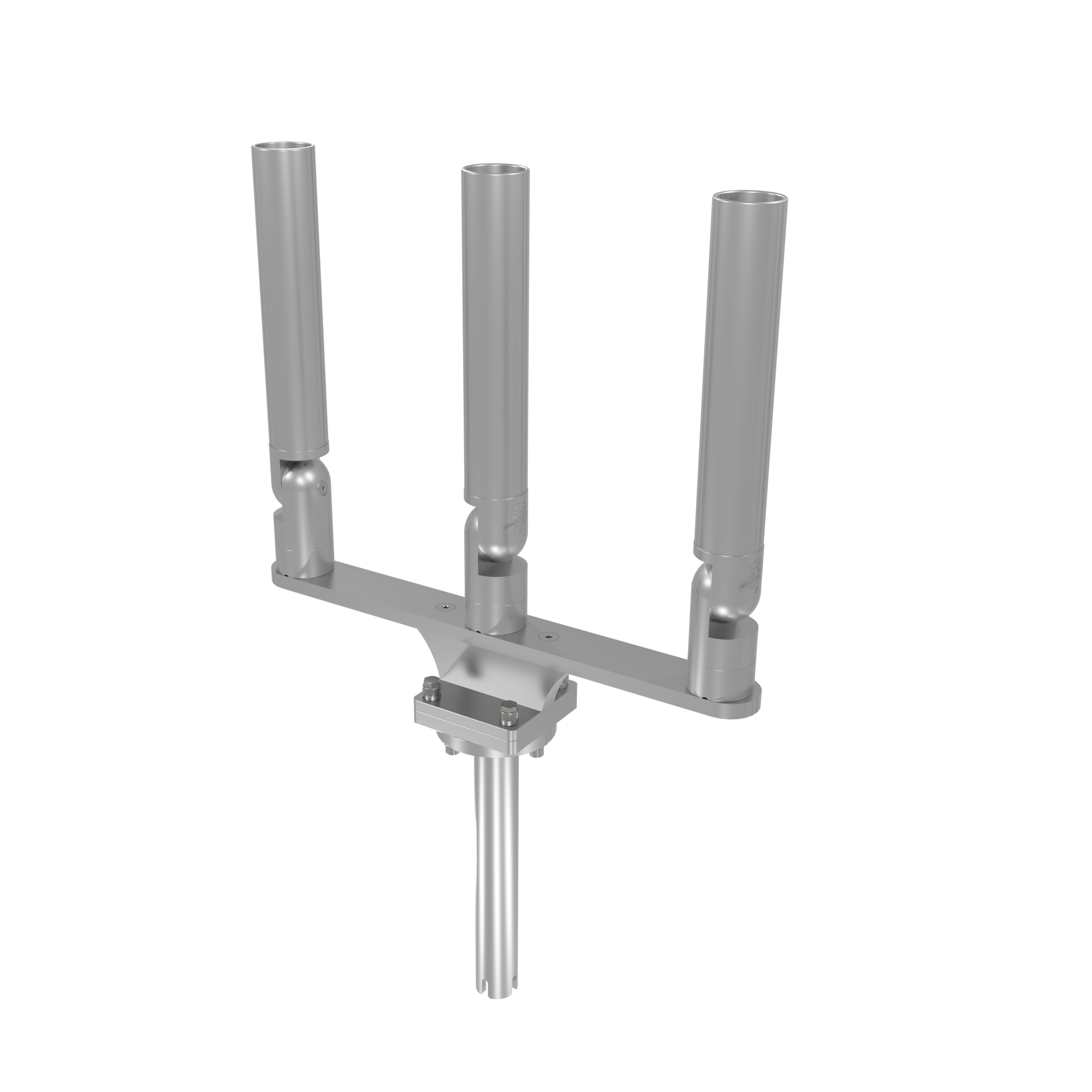 TRIPLE HORIZONTAL TREE ROD HOLDER WITH GIMBAL