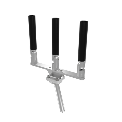 TRIPLE HORIZONTAL TREE ROD HOLDER WITH GIMBAL