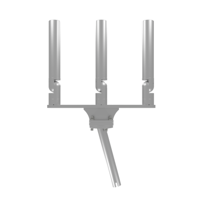 TRIPLE HORIZONTAL TREE ROD HOLDER WITH GIMBAL