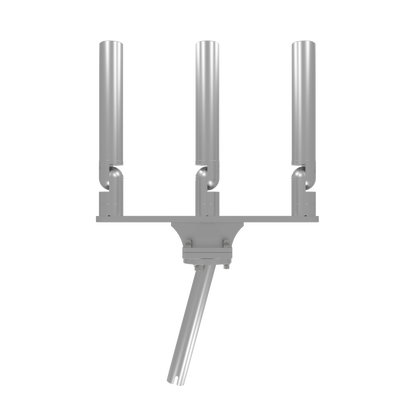 TRIPLE HORIZONTAL TREE ROD HOLDER WITH GIMBAL