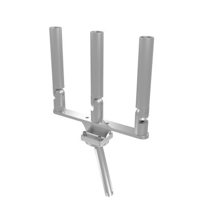 TRIPLE HORIZONTAL TREE ROD HOLDER WITH GIMBAL