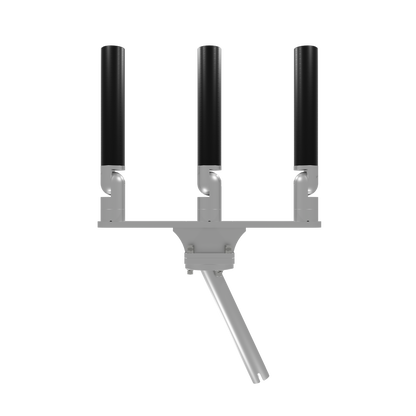 TRIPLE HORIZONTAL TREE ROD HOLDER WITH GIMBAL