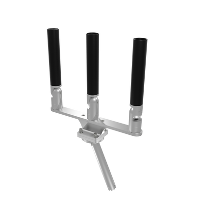 TRIPLE HORIZONTAL TREE ROD HOLDER WITH GIMBAL