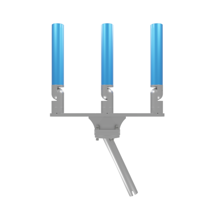 TRIPLE HORIZONTAL TREE ROD HOLDER WITH GIMBAL