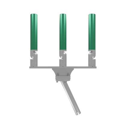 TRIPLE HORIZONTAL TREE ROD HOLDER WITH GIMBAL