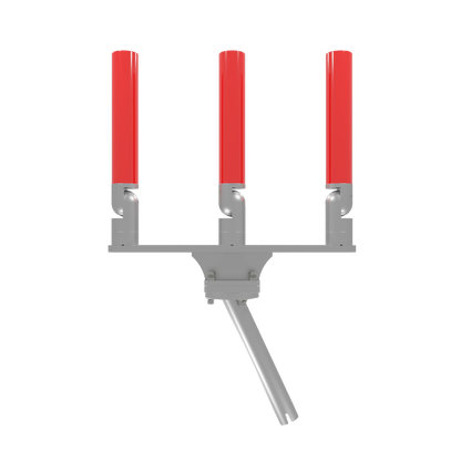 TRIPLE HORIZONTAL TREE ROD HOLDER WITH GIMBAL