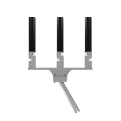 TRIPLE HORIZONTAL TREE ROD HOLDER WITH GIMBAL