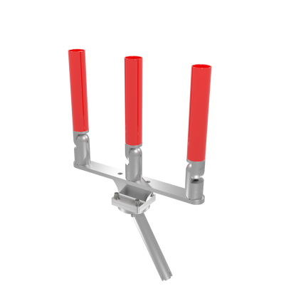 TRIPLE HORIZONTAL TREE ROD HOLDER WITH GIMBAL