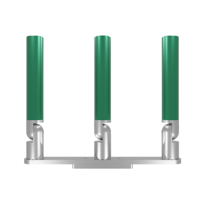 TRIPLE HORIZONTAL TREE ROD HOLDER WITH LOW PROFILE MOUNT