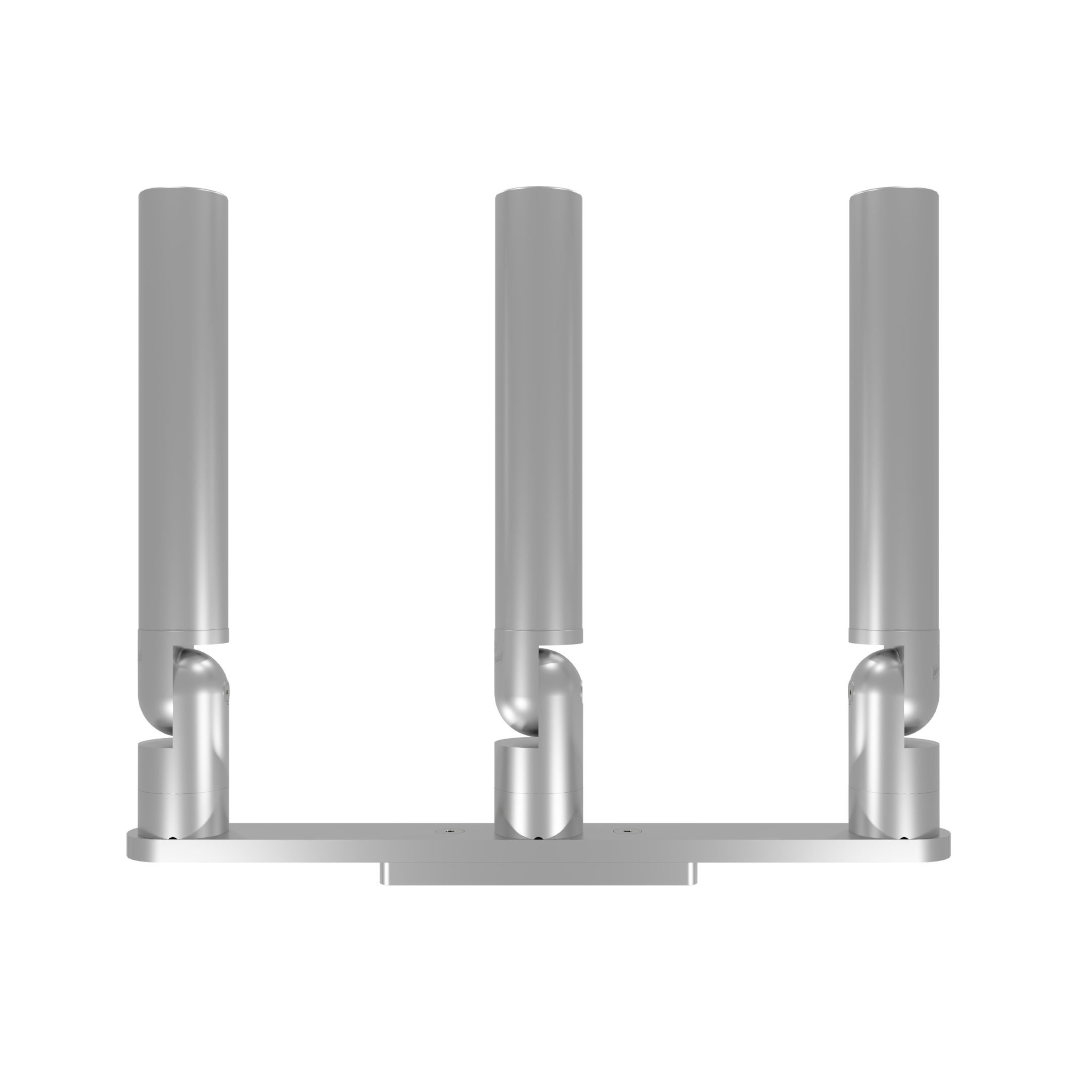 TRIPLE HORIZONTAL TREE ROD HOLDER WITH LOW PROFILE MOUNT