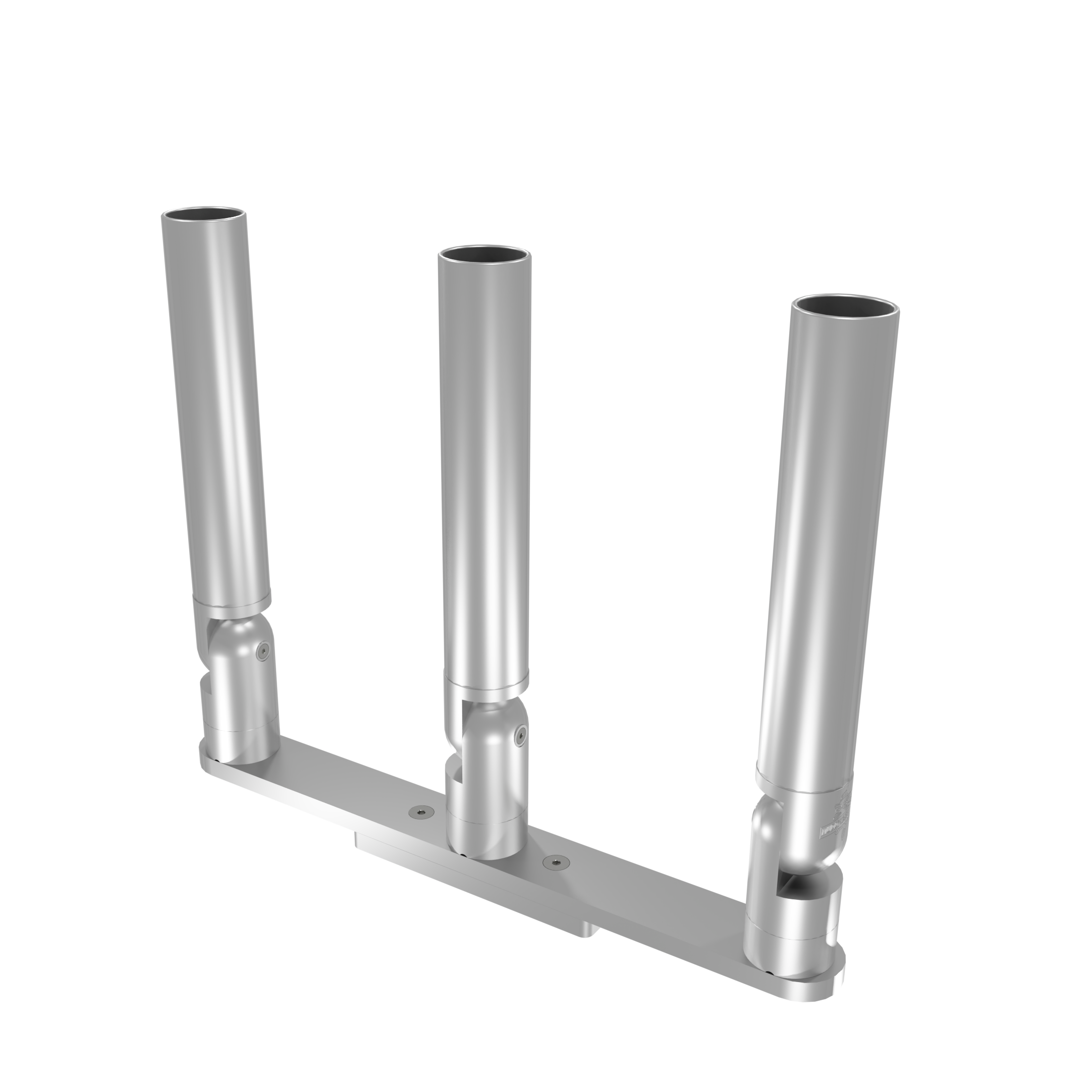 TRIPLE HORIZONTAL TREE ROD HOLDER WITH LOW PROFILE MOUNT