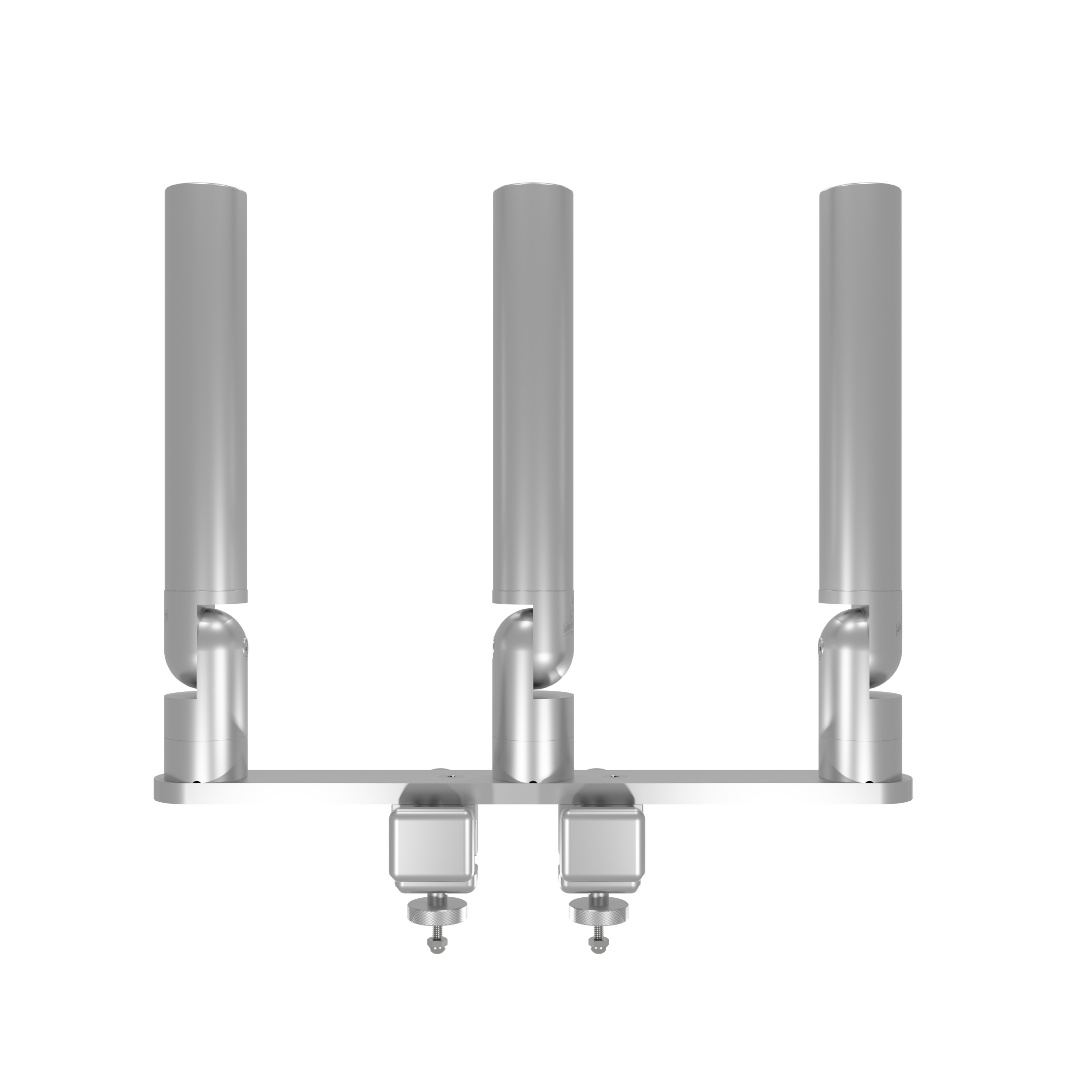 Triple Tube Rod Holder Tree with Pontoon Mount (Horizontal)