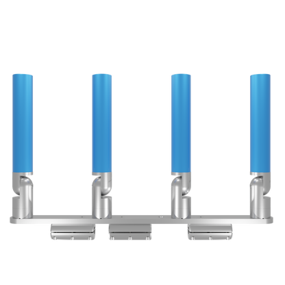 QUAD HORIZONTAL TREE ROD HOLDER WITH CLAMSHELL