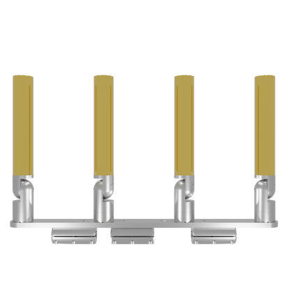 QUAD HORIZONTAL TREE ROD HOLDER WITH CLAMSHELL