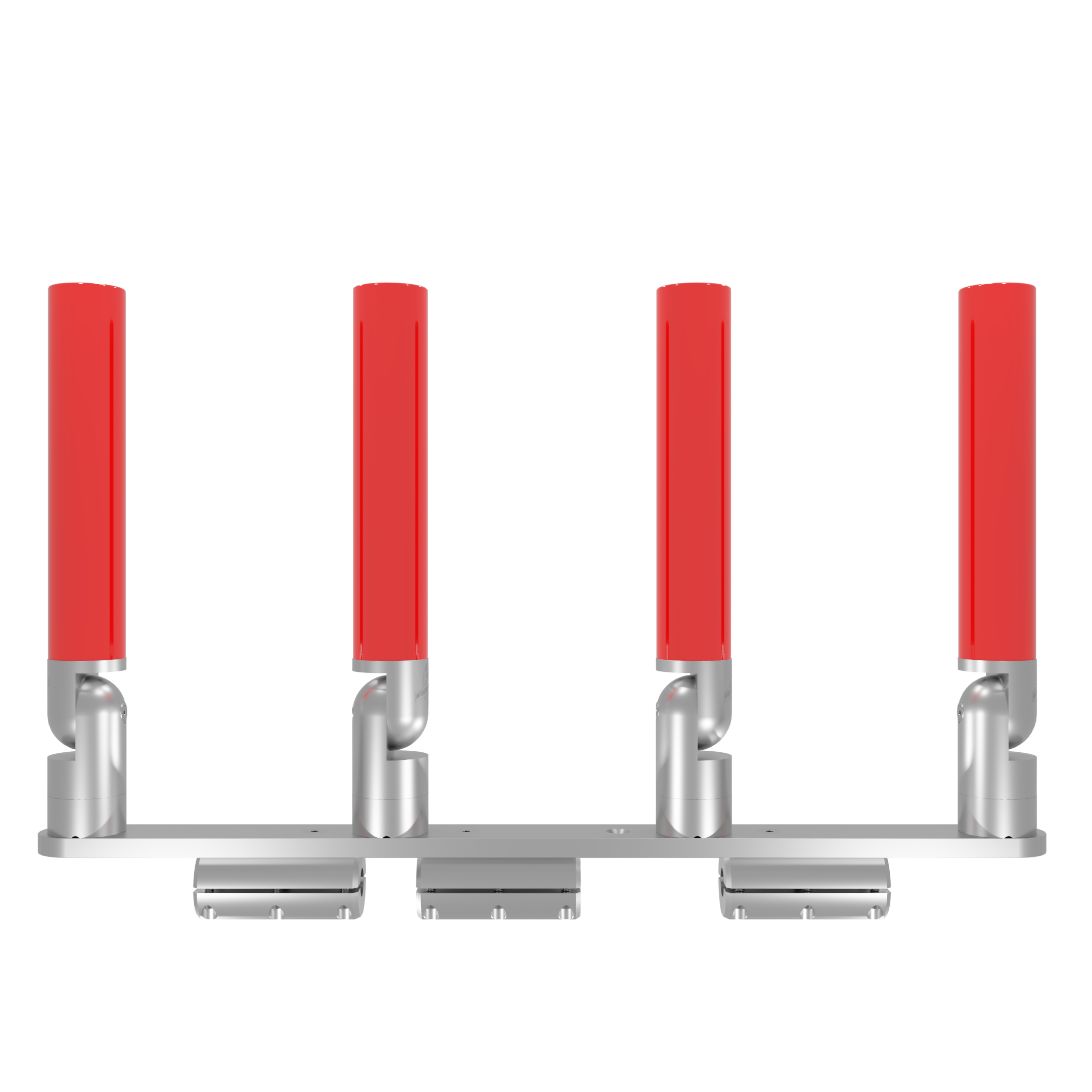 QUAD HORIZONTAL TREE ROD HOLDER WITH CLAMSHELL